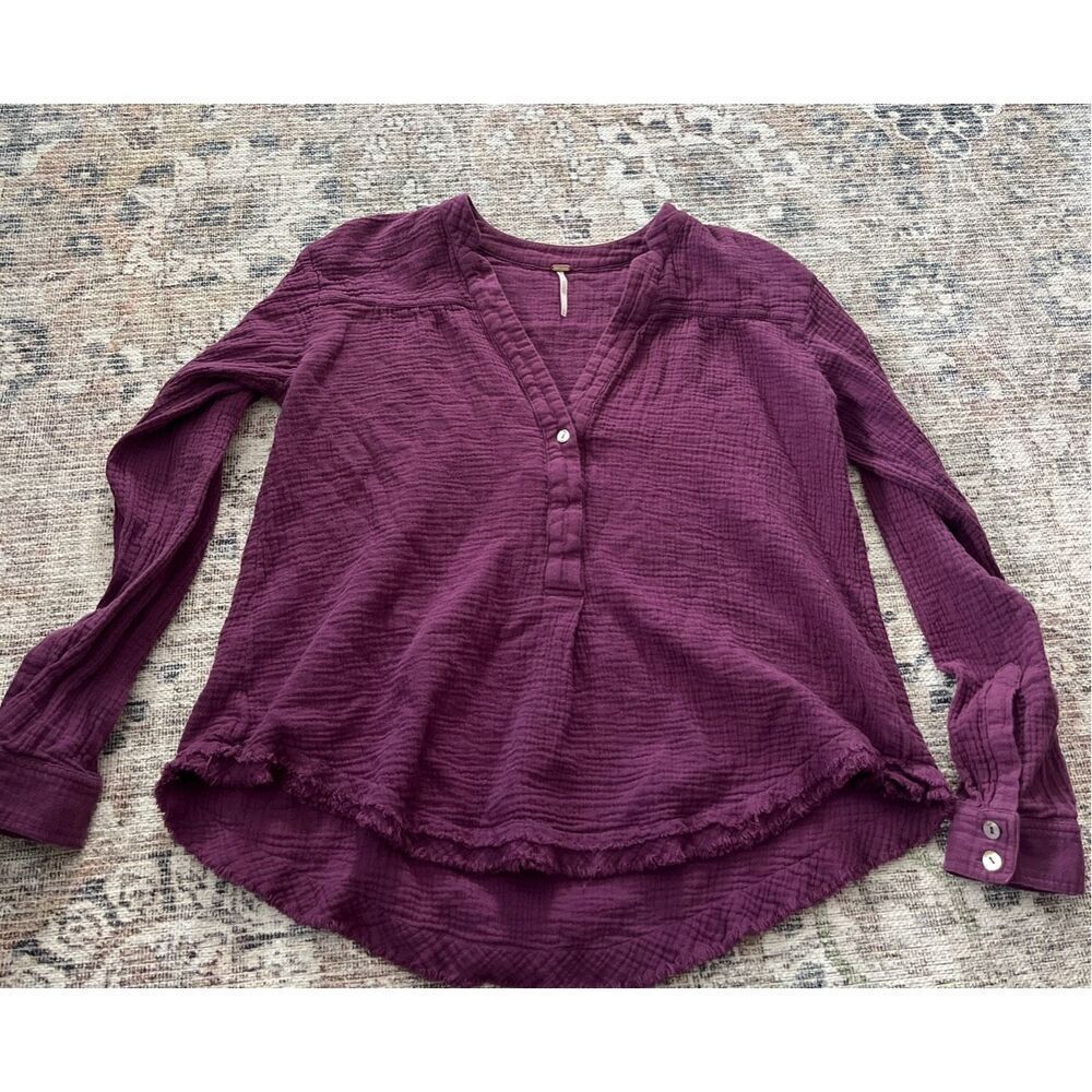 Free People Cotton Gauze Pullover